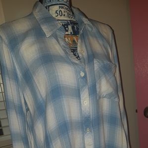 GAP plaid button up shirt Size XL